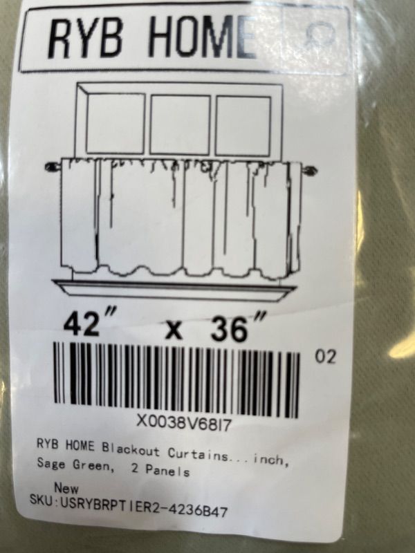 Photo 1 of RYB HOME BLACK OUT CURTAINS