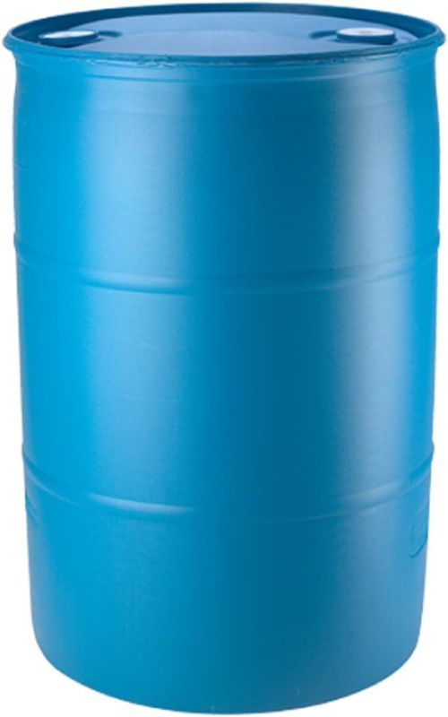 Photo 1 of 55 Gallon Blue Water Barrel | Solid Mold |2 Inch Bung Holes, Good for Long Term Drinking Water Use | BPA Free
