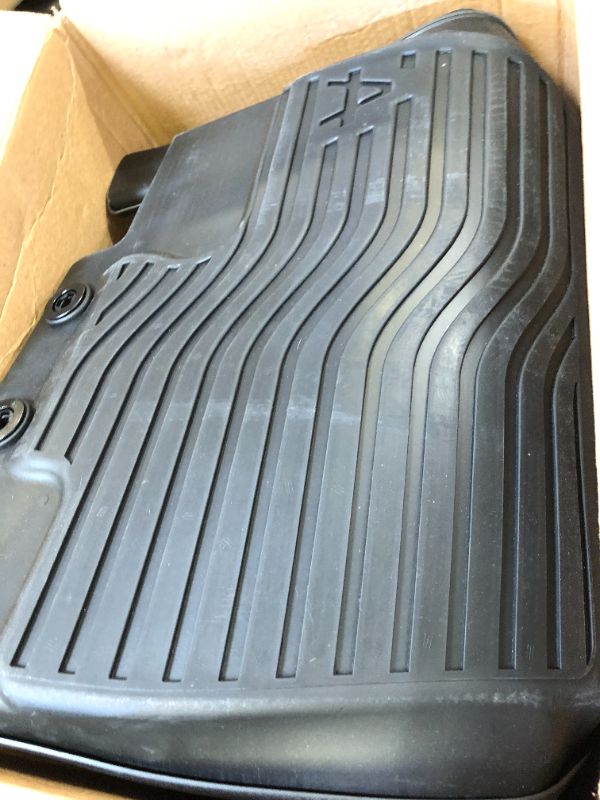 Photo 2 of Auxko All Weather Floor Mats Fit for Nissan Pathfinder(8 Seat) / Infiniti QX60 (7 Seat) 2022 2023 2024 TPE Rubber Liners Set All Season Guard Odorless Anti-Slip Floor Mats pathfinder 8 seat & qx60 7 seat A