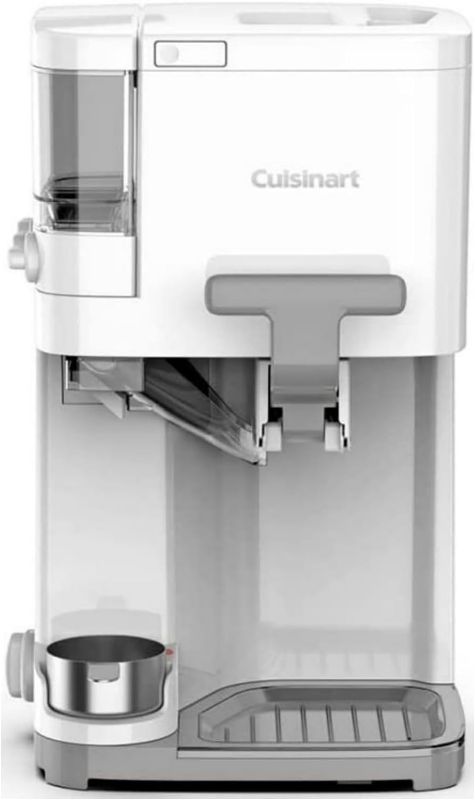 Photo 1 of Cuisinart Ice Cream Maker Machine, 1.5 Quart Mix It In Soft Serve, Yogurt, Sorbet, Sherbet Maker, White, ICE-45P1
