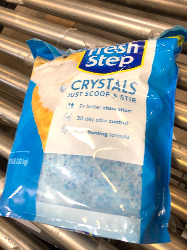 Photo 2 of Fresh Step Crystals, Premium Cat Litter, Scented, 8 Pounds 8 Pound (Pack of 1)