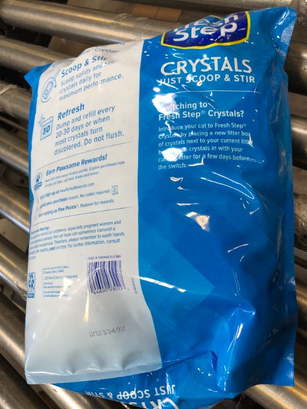 Photo 3 of Fresh Step Crystals, Premium Cat Litter, Scented, 8 Pounds 8 Pound (Pack of 1)