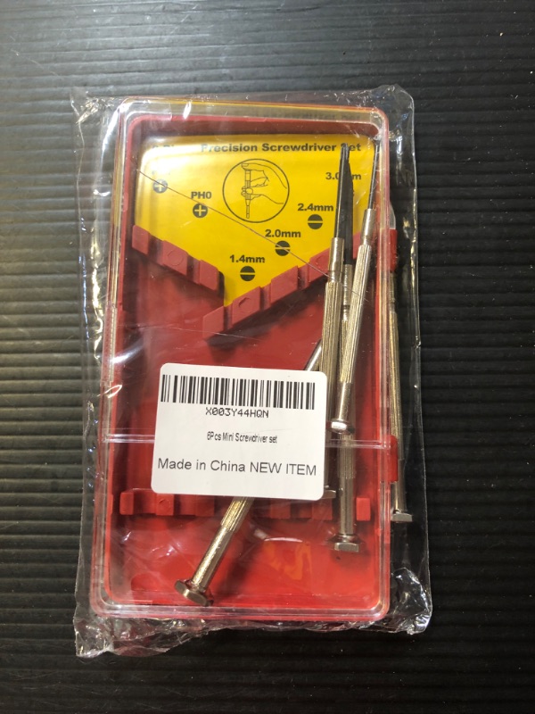 Photo 1 of 6PCS Red Mini Screwdriver Set