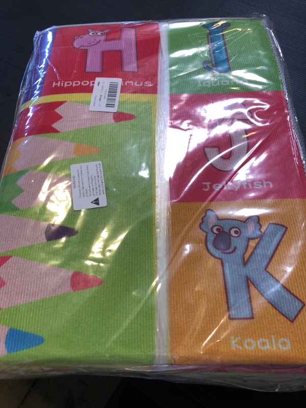 Photo 1 of Kid Rug for Playroom Learning Animals, ABC Rug for Babies to Learn Alphabets, Nursery Rugs for Teaching Toddlers(Color:Pattern,Size:80 * 120cm/31" x 47")
