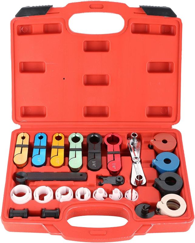 Photo 1 of Master Quick Disconnect Tool Set, 22pcs Fuel Line Disconnect Tool Kit for Mechanics Compatible with Ford Chevy GM More, Line Disconnect Tool Kit for A/C Fuel & Transmission Systems
