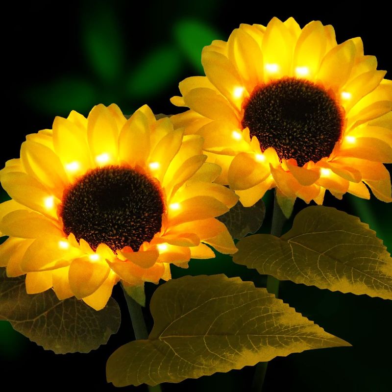 Photo 1 of Solar Sunflower Lights,Sunflower Solar Garden Decor Yard Stake, LED Solar Lights Outdoor Decorative for Patio Lawn Garden Yard Pathway Decoration
