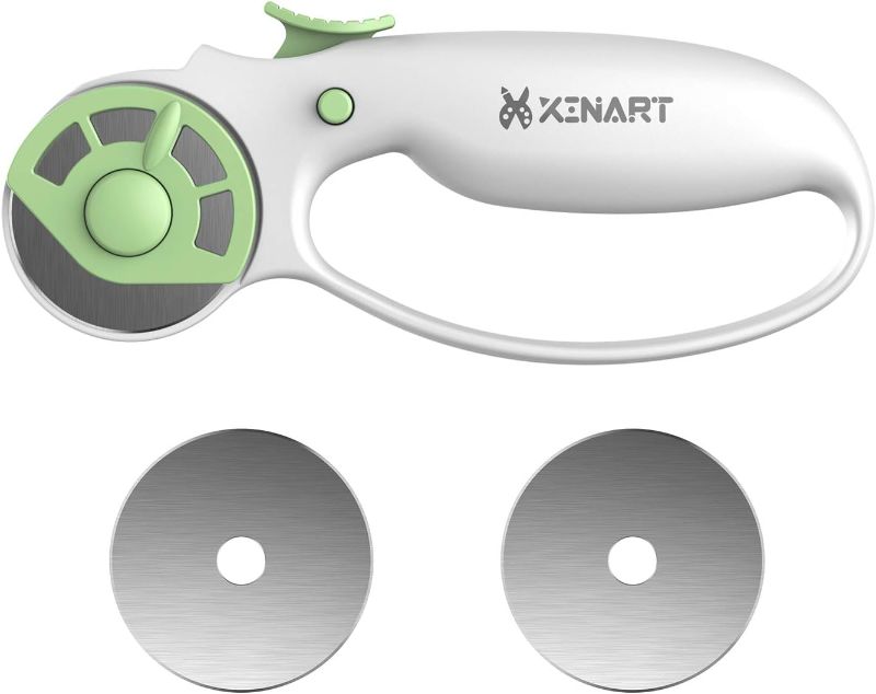 Photo 1 of XINART 45mm Rotary Cutter for Fabric Safety Lock Ergonomic Classic Comfort Loop Fabric Small Rotary Cutter for Sewing Quilting Crafting