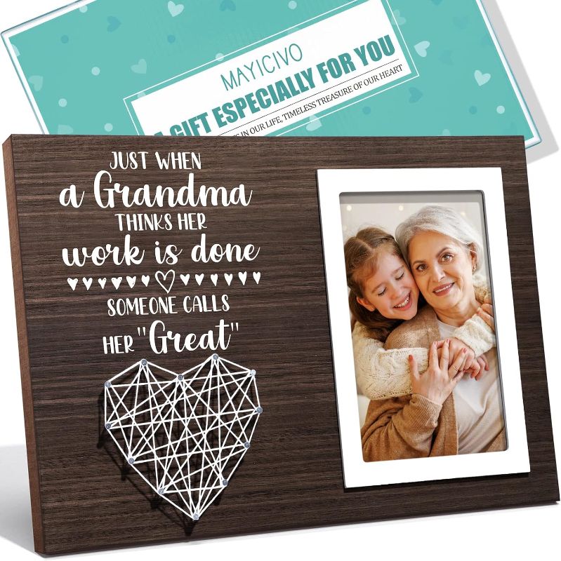 Photo 1 of Mother's Day Great Grandma Gifts Great Grandma Picture Frame, Pregnancy Announcement Gifts for First Time Great Grandma New Great Grandmother Gifts Best Great Grandma Birthday Gifts Frame - 4x6 Photo
