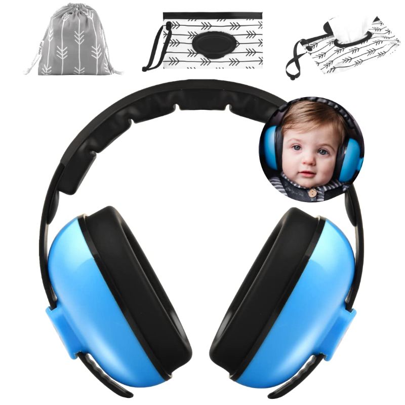 Photo 1 of Infant Headphones Noise Cancelling - Baby Headphones for Noise, for Plane, Ear Muffs Protection, Noise Canceling Headphones for Babies, For 3-36 Months, Bonus Wipes Case & Carry Bag
