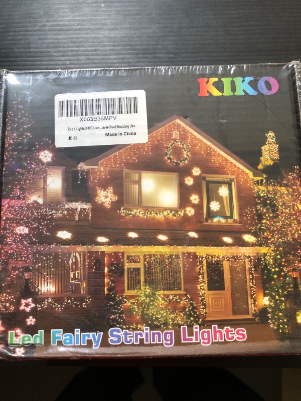 Photo 2 of KIKO 330ft Super Long Christmas Lights Outdoor, 800LED 100m Long Plug Multicolor Christmas Tree Lights with Remote,IP67 Waterproof 8 Modes with Timer for House Indoor Halloween Xmas Decorations