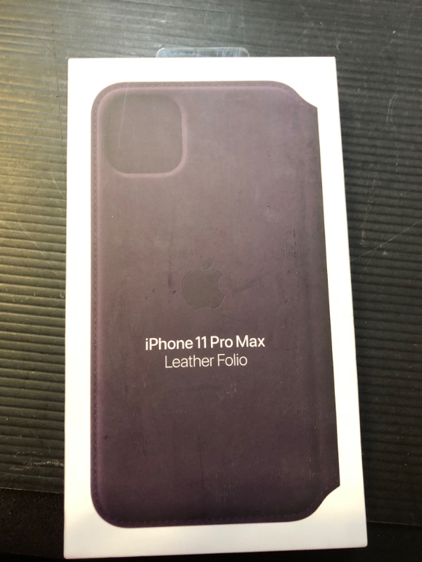 Photo 2 of iPhone 11 Pro Max Leather Folio - Aubergine