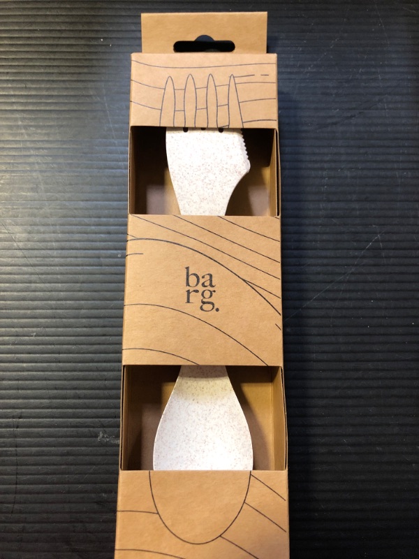 Photo 1 of Spork by barg. Bamboo Fiber Travel Utensil for Everyday Use, BPA-free and Organic Material, Reuseable, Recyclable, 3-in-1 spoon-fork-knife, Light Weight Carry Design