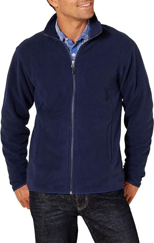 Photo 1 of Amazon Essentials Men's Full-Zip Fleece Jacket - XL
