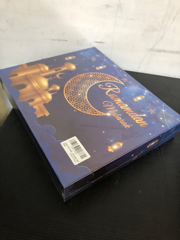 Photo 2 of Ramdan Advent Calendar with Drawers, 2024 30 Empty Boxes for 30 days, Eid Mubarak Coutdown Calendar Fillable Ramadan Gift Box, Islamic Art, Cardboard Number Storage Box, Ramadan Party Supplies - Blue