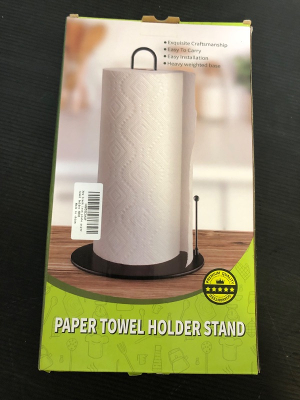 Photo 2 of Paper Towel Holder,Free-Standing Kitchen roll Holder for Kitchen Bathroom