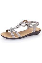 Photo 1 of Size 11---Women's Silver Flat Sandals 