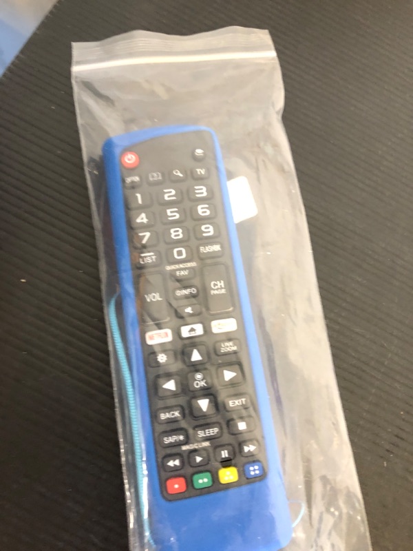 Photo 2 of Rimous Remote Control AKB75375604 AKB75095307 Compatible with All LG LCD LED HDTV 3D OLED Plasma UHD 4K Webos Smart TV, Remote Control Replacement for LG TV with Remote Case Cover(Glowing Blue)