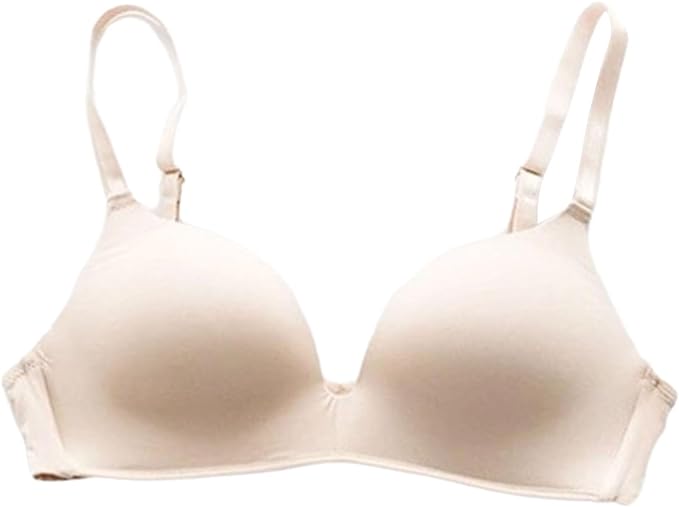 Photo 1 of Size 38C--Contoured Cup Bra Smooth Shape Women Soft Seamless Solid Color Adjustable Shoulder Strap Padded No Wire Elastic Back