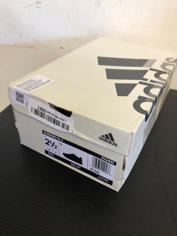 Photo 1 of Kids Size 2.5---adidas Duramo SL Sneaker, Core Black/Core Black/White, 10.5 US Unisex Little Kid