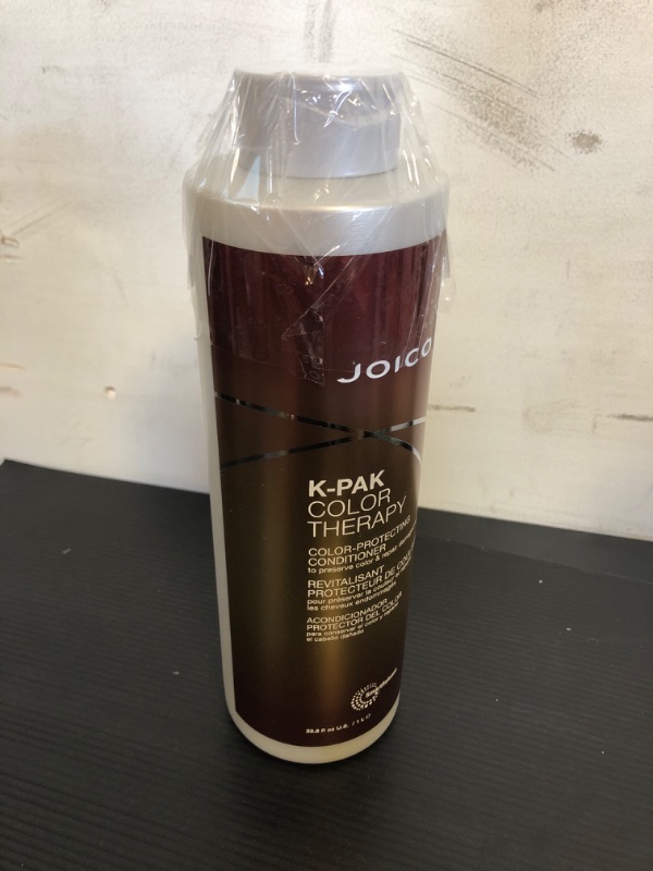 Photo 2 of Joico K-PAK Color Therapy Color-Protecting Conditioner | For Color-Treated Hair | Boost Shine | Improve Elasticity | Repair Breakage | Rebuild Damaged Hair | With Keratin & Argan Oil 33.8 oz with Pump