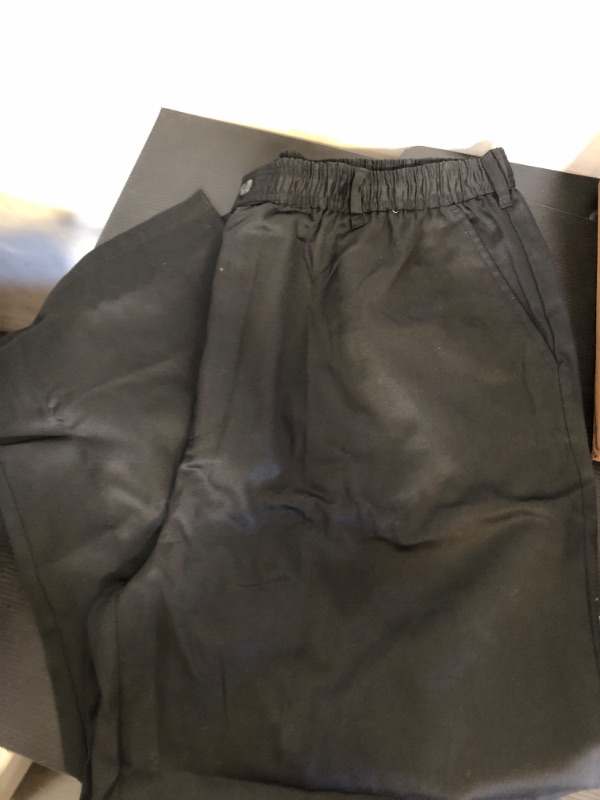 Photo 1 of Size 3XL---Men's Elastic Waist Black Pants 