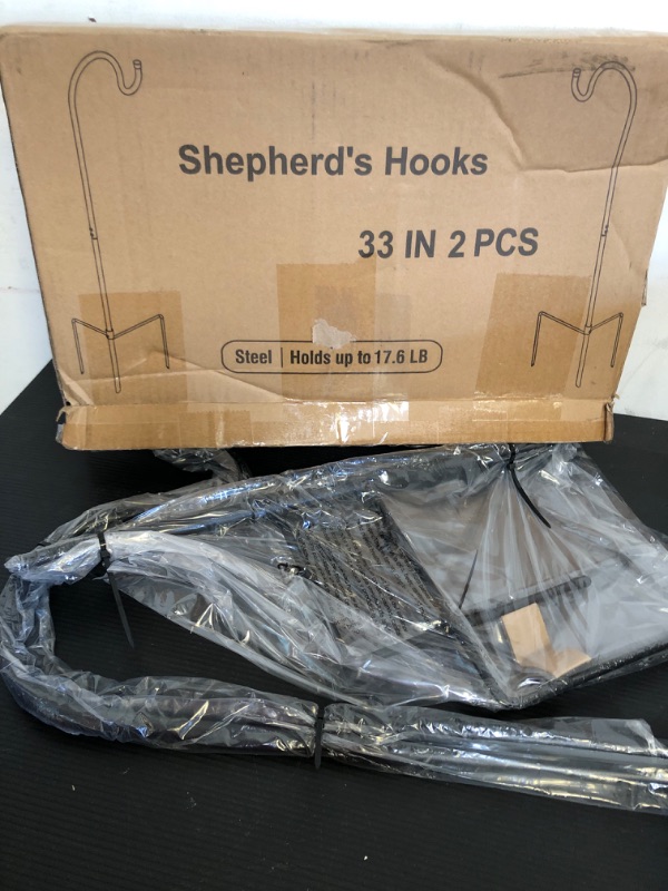 Photo 2 of 2Pcs Shepherd's Hooks 33inch 