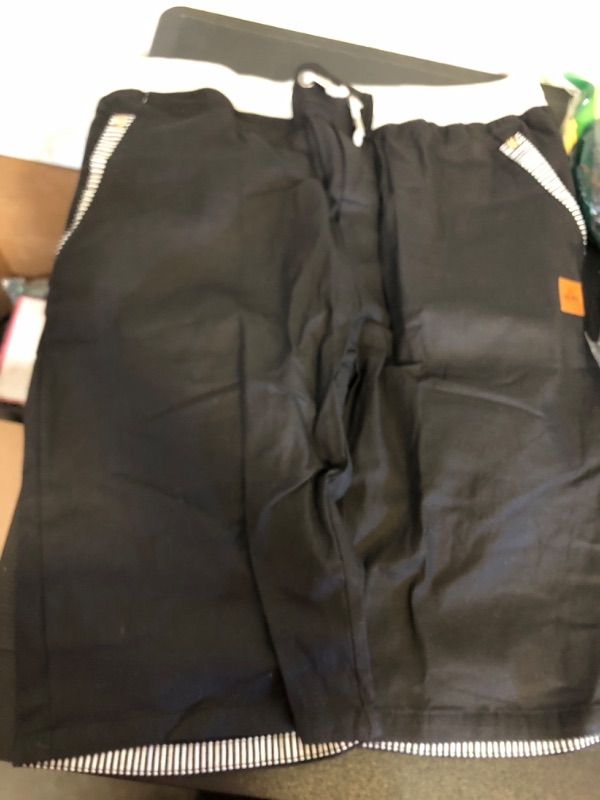 Photo 1 of Size 3XL--Men's Short with Pockets-Black 