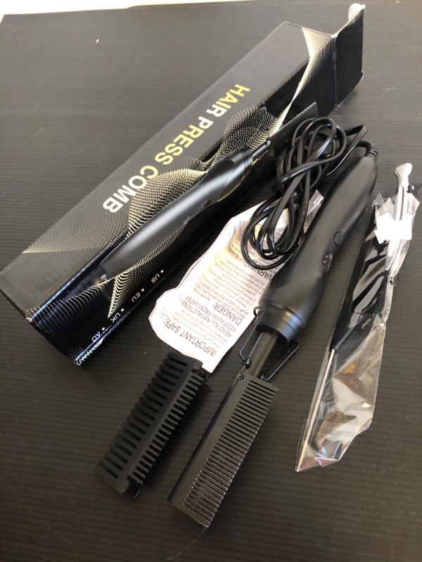 Photo 2 of Electric Hot Comb Hair Straightener Electric Straightening Comb for African American Hair, Electric Hot Combs