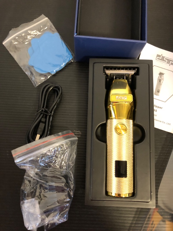 Photo 2 of DSP® Hair Trimmer Beard Trimmer for Men with LED Display Rechargeable Hair Cutting Machine (Gold) 90395-1