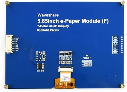 Photo 1 of 5.65 Inch E-Paper Module (F) 7 Color  Acep Display  600X448 pIXELS