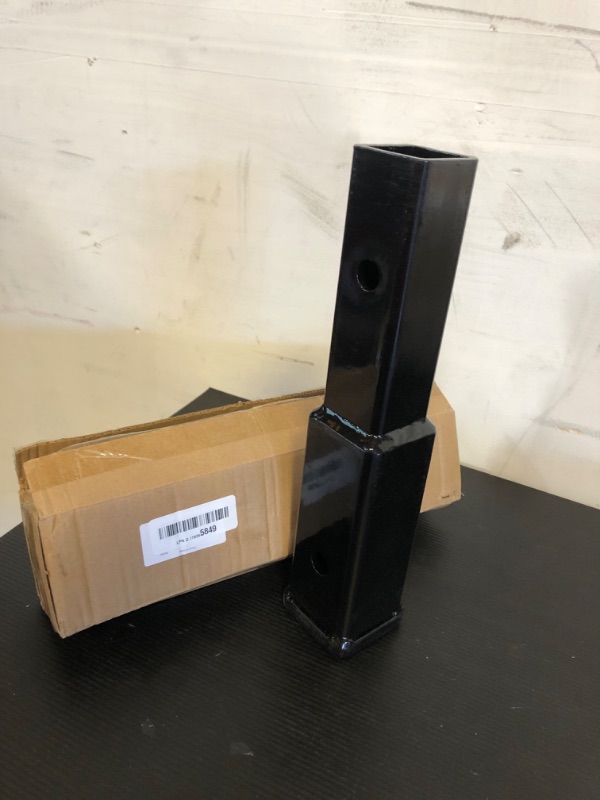 Photo 1 of 8" Trailer Hitch Extension for 2-Inch Receiver Tube Extender Receiver Extension Tube Extenders 5/8" Pin Hole 500 LBS Capacity (8")