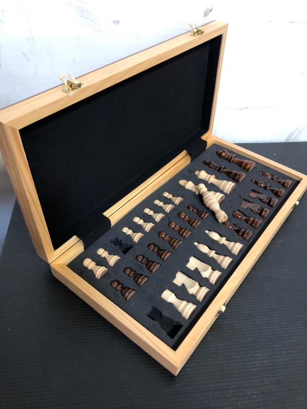 Photo 1 of Wooden Chess Set 