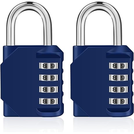 Photo 1 of Puroma 4 Pack Combination Lock 4 Digit Locker Lock Outdoor Waterproof Padlock