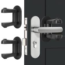 Photo 1 of 2Pack Child Proof Door Lever Lock -Black 