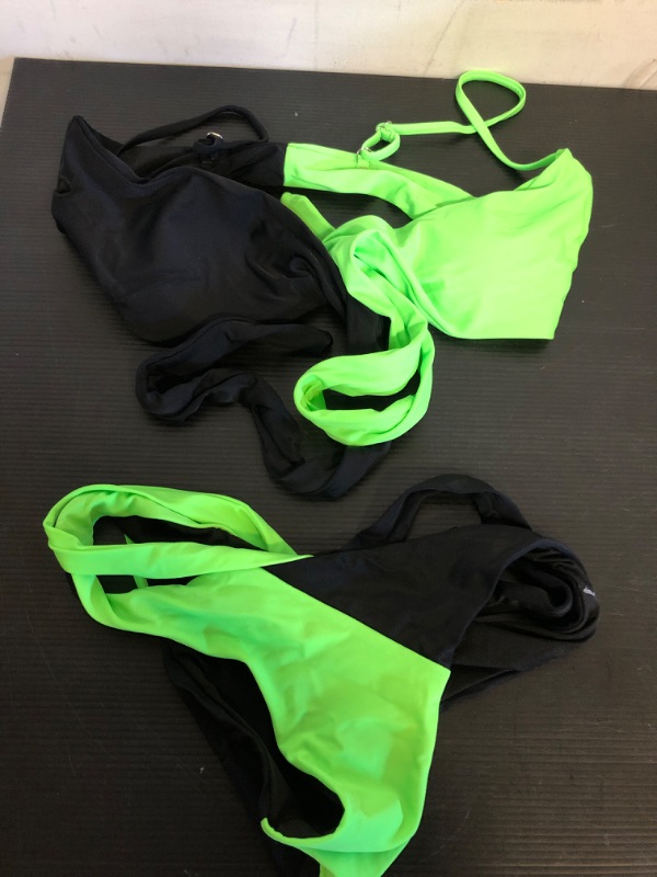 Photo 1 of Swim suit Neon Green and Black ****Unknown Size but looks like M