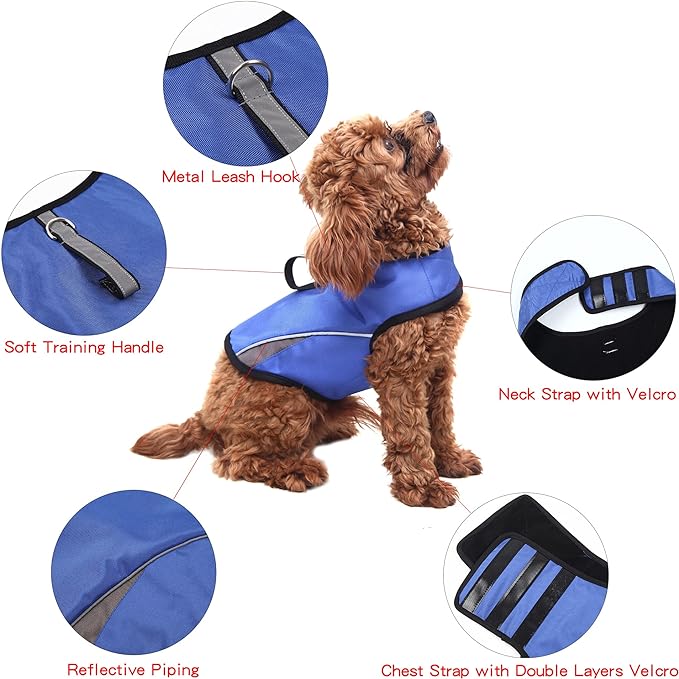 Photo 1 of Size M--Dog Anxiety Jacket Keep Calming Vest Thunder Coat with D-Ring and Training Handle for Medium Dogs