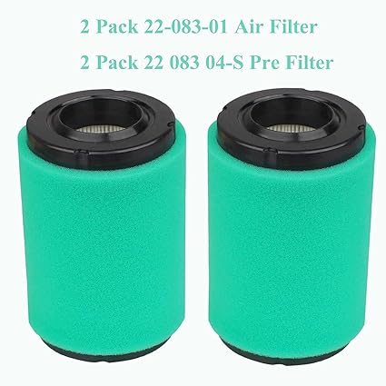 Photo 1 of 2 Pack 22-083-01, 22-083-01-S Air Filter Kit Compatible with Kohler 5400 Series KS540 17-19.5hp Engine, Replace 22-883-01-s1 2208301s Cub Cadet xt1 Lawn Mower Air Filter