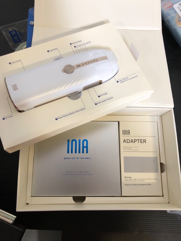 Photo 2 of inia Laser Hair Removal for Women and Men, IPL Hair Removal Device with Sapphire Ice-Cooling model T033KW