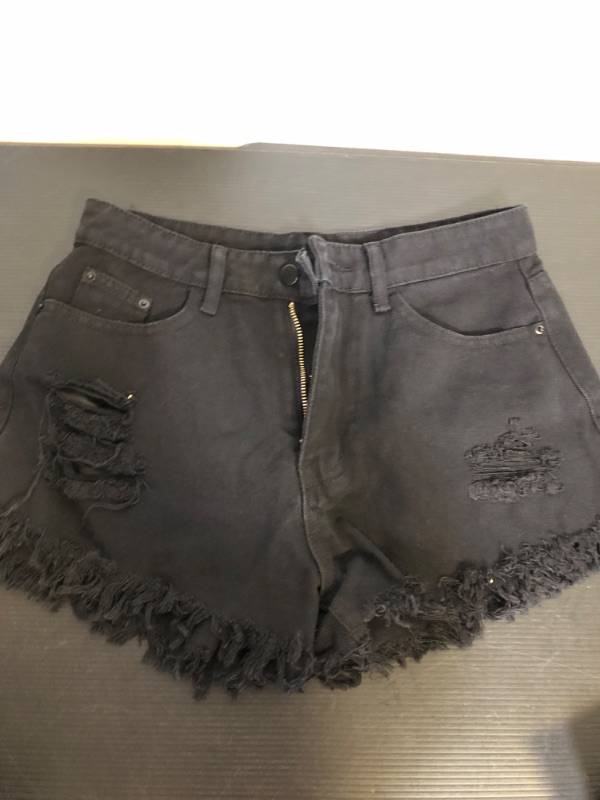 Photo 1 of Black Jeans Short***unknown Size but looks like Small