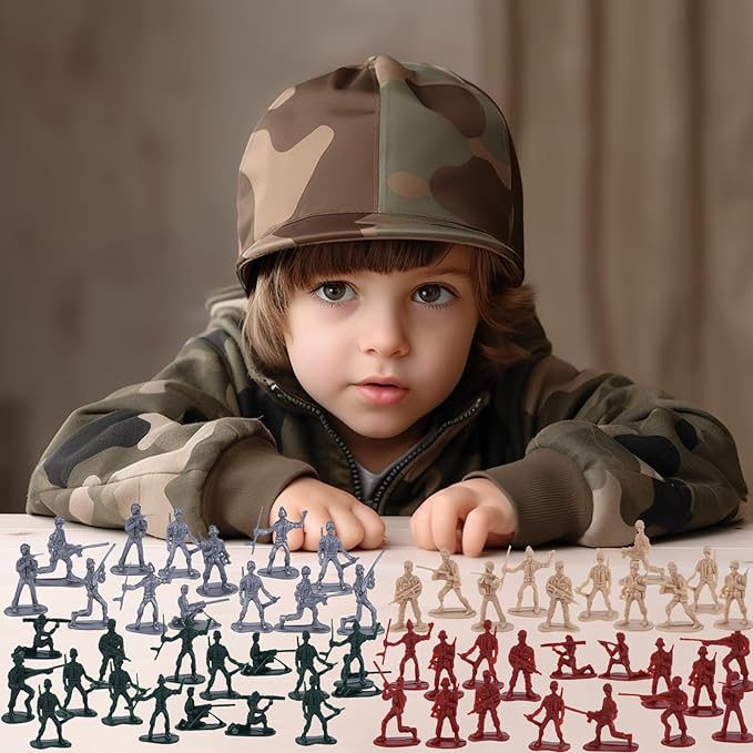 Photo 1 of AMOR PRESENT  Army Toys Military Set, Men Soldier Playset Plastic