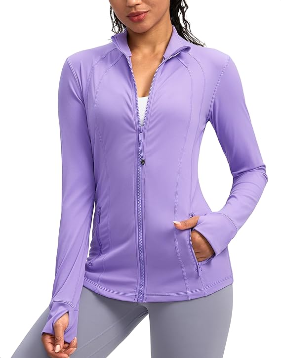 Photo 1 of Size S---G Gradual Women's Zip Up Workout Jackets with Pockets Slim Fit Cottony Soft Jacket for Running Athletic Yoga