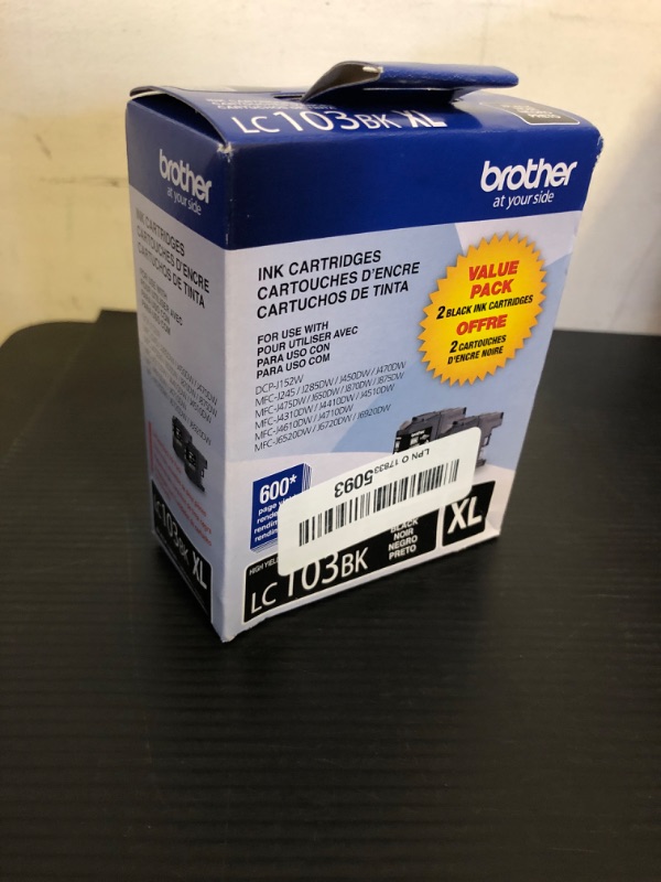 Photo 2 of Brother LC-1032PKS 2-Pack High Yield Black Inkjet Cartridges