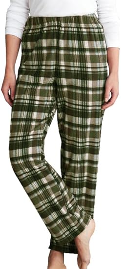 Photo 1 of large Karlywindow Mens Plaid Pajama Pants Soft Fleece Lounge Sleep Pants PJ Bottoms
