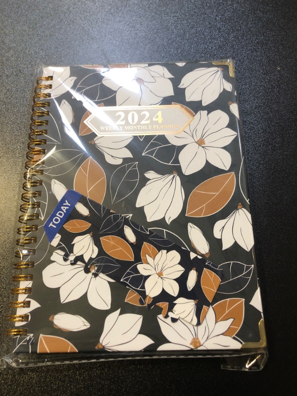 Photo 2 of 2024 Planner - AgePlace Daily & Academic Spiral Notebook (6.69" x 8.66") with Stickers, Weekly and Monthly Pages for Time Management, Ideal for Students, Teacher(Simple Style)