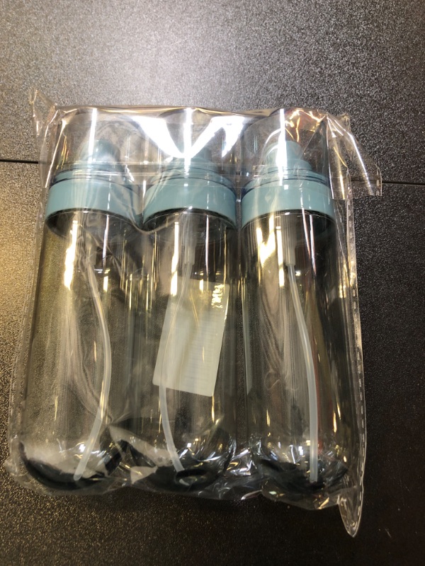 Photo 1 of 3pc clear blue travel bottles