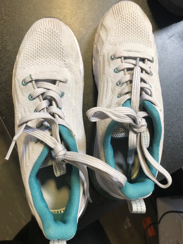 Photo 1 of US 7 RUNNING SHOES BLUE AND GRAY  WORN BUT LIKE NEW  W