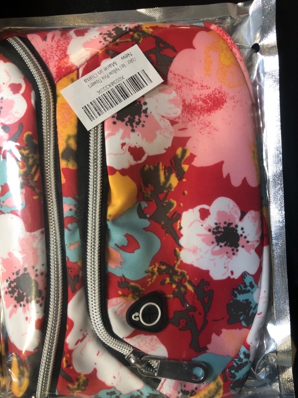 Photo 1 of RED FLORAL FANNY PACK 
