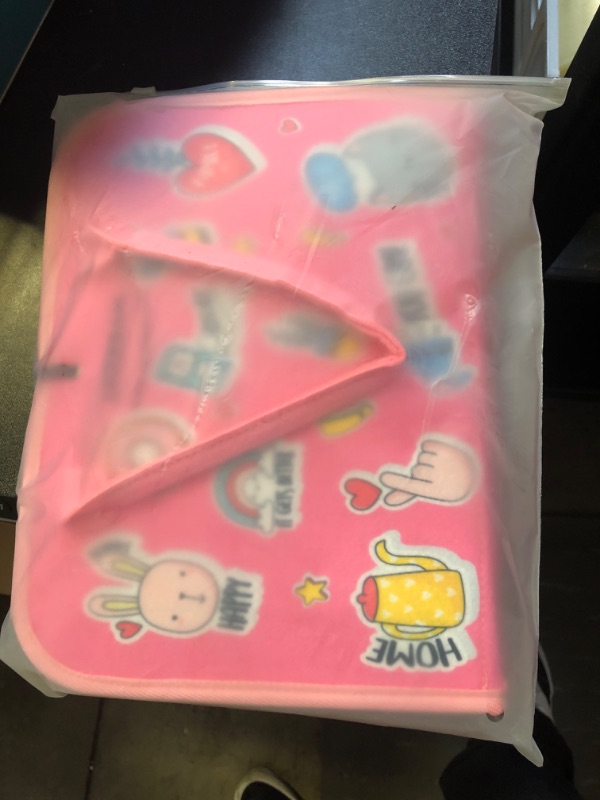 Photo 1 of Busy Board for 1+ Year Old, No Pieces Falling Off, Superior Felt Adherence, Montessori Busy Board for Toddlers 3-5, Autism Sensory Toys for 1 2 3 4 5 6 Year Old, Travel Quiet Book Matching Game Girl Pink