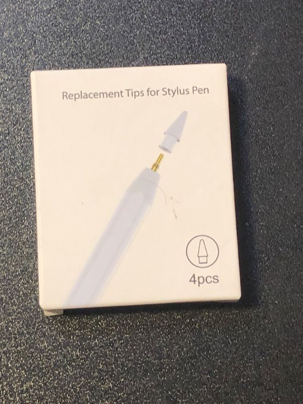 Photo 1 of Replacement Tips Compatible with Apple Pencil 2 Gen iPad Pro Pencil - iPencil Nib for iPad Pencil 1 st/Pencil 2 Gen White 4 Pack
 