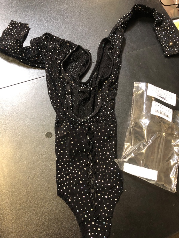 Photo 1 of black sparkly bodysuit 